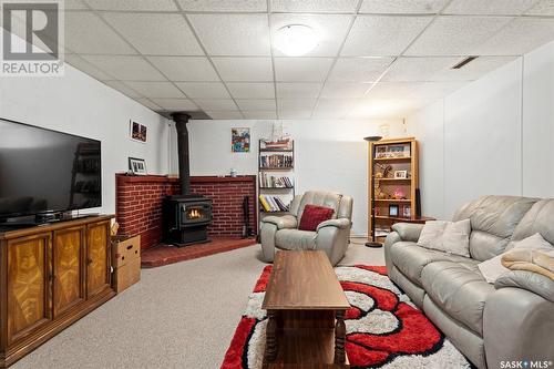 311 Railway Avenue, Middle Lake, SK - Indoor Photo Showing Living Room With Fireplace