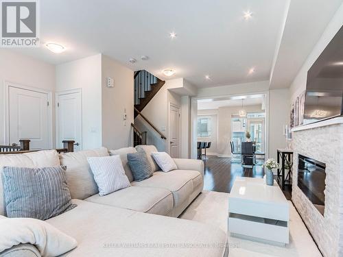 71 Pony Farm Drive, Toronto, ON - Indoor Photo Showing Living Room With Fireplace