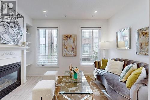 528 - 3 Everson Drive, Toronto, ON - Indoor Photo Showing Living Room With Fireplace