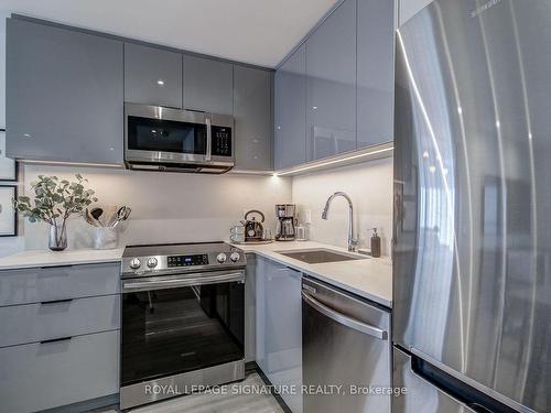 1901-50 Power St, Toronto, ON - Indoor Photo Showing Kitchen With Stainless Steel Kitchen With Upgraded Kitchen