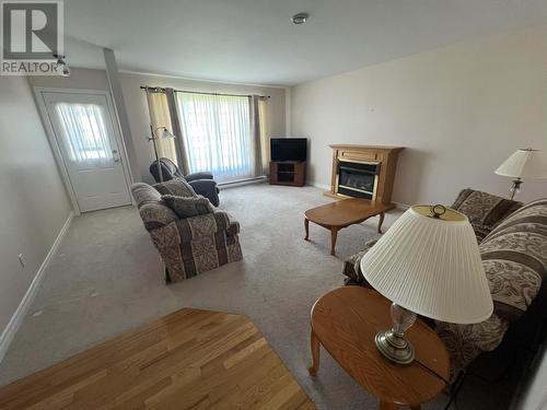 101 Merasheen Crescent, Arnold'S Cove, NL - Indoor Photo Showing Living Room With Fireplace