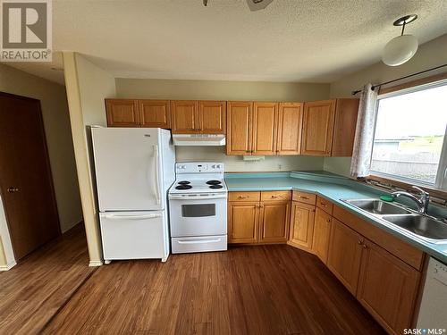 534 Caribou Crescent, Tisdale, SK - Indoor Photo Showing Kitchen With Double Sink