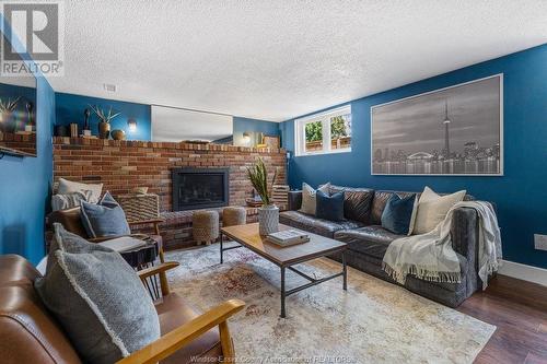 12764 Dillon Drive, Tecumseh, ON - Indoor Photo Showing Living Room With Fireplace