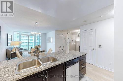 3305 - 19 Grand Trunk Crescent, Toronto, ON - Indoor Photo Showing Kitchen With Double Sink