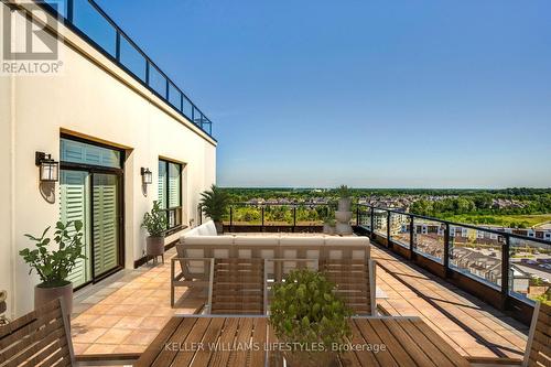 Virtually staged terrace - 1103 - 260 Villagewalk Boulevard, London, ON - Outdoor With View With Exterior