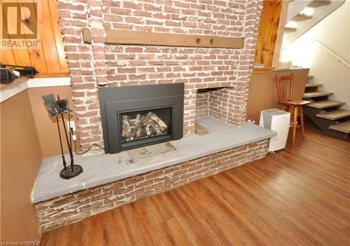 Natural Gas Fireplace - 125 Northshore Road, North Bay, ON - Indoor Photo Showing Other Room With Fireplace