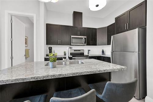 101 Locke Street S|Unit #602, Hamilton, ON - Indoor Photo Showing Kitchen With Upgraded Kitchen