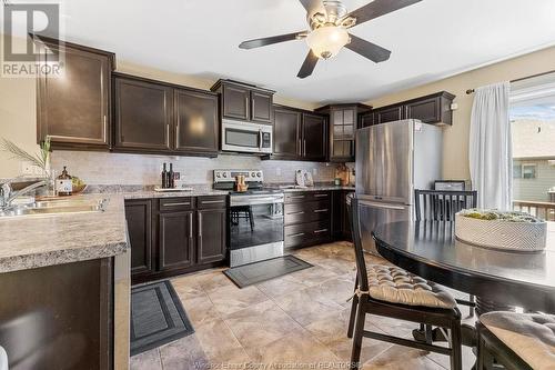 11993 Boulder Crescent, Windsor, ON - Indoor Photo Showing Kitchen With Double Sink With Upgraded Kitchen