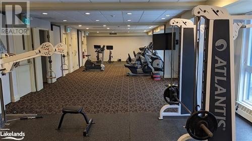 Gym in the Bayshore building - 1235 Deerhurst Drive Unit# 402, Huntsville, ON - Indoor Photo Showing Gym Room