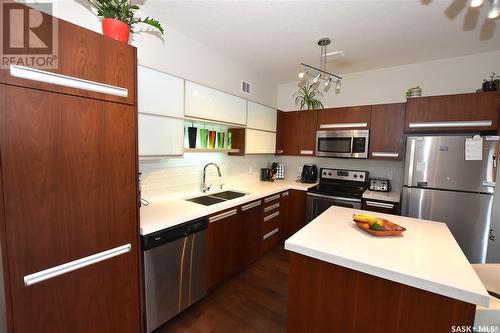 232 2315 Mcclocklin Road, Saskatoon, SK - Indoor Photo Showing Kitchen With Stainless Steel Kitchen With Double Sink