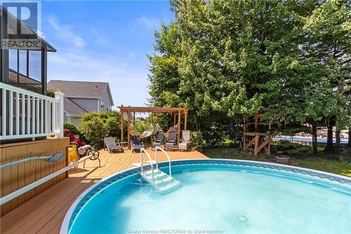 635 Clarence Cormier St, Dieppe, NB - Outdoor With Above Ground Pool With Backyard