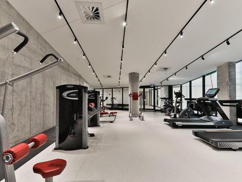 Exercise room - 408-1552 Rue Des Bassins, Montréal (Le Sud-Ouest), QC - Indoor Photo Showing Gym Room