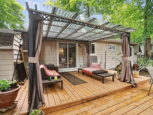 Face arriÃ¨re - 837 Rue Gault, Mont-Saint-Hilaire, QC - Outdoor With Deck Patio Veranda With Exterior