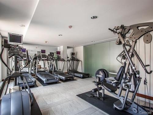 Exercise room - 1401-2000 Rue Drummond, Montréal (Ville-Marie), QC - Indoor Photo Showing Gym Room