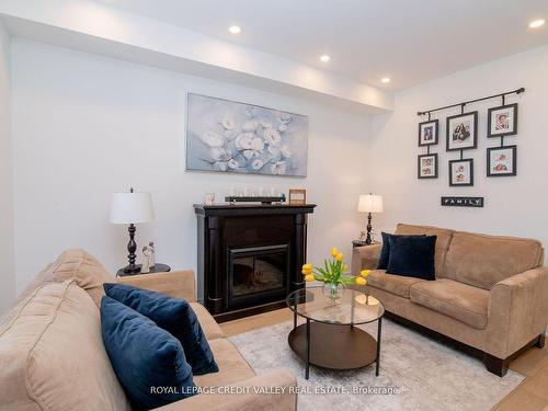 34 Esther Dr, Barrie, ON - Indoor Photo Showing Living Room With Fireplace