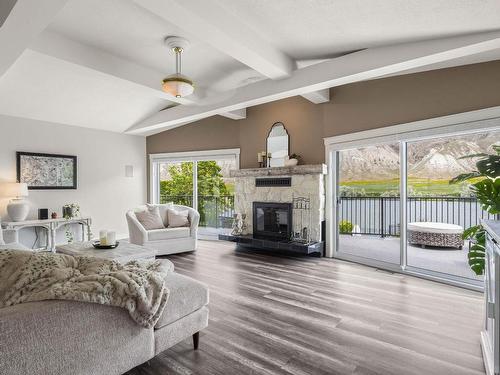 6662 Chukar Drive, Kamloops, BC - Indoor Photo Showing Living Room With Fireplace