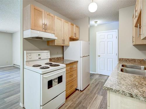 302-110 Skaha Place, Penticton, BC - Indoor Photo Showing Kitchen With Double Sink