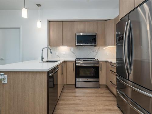 205-3070 Kilpatrick Ave, Courtenay, BC - Indoor Photo Showing Kitchen With Upgraded Kitchen