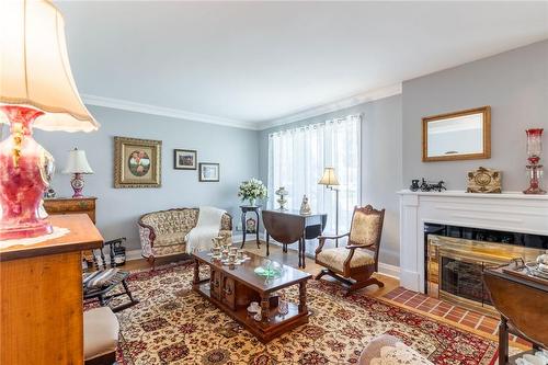 219 Price Avenue, Welland, ON - Indoor Photo Showing Living Room With Fireplace