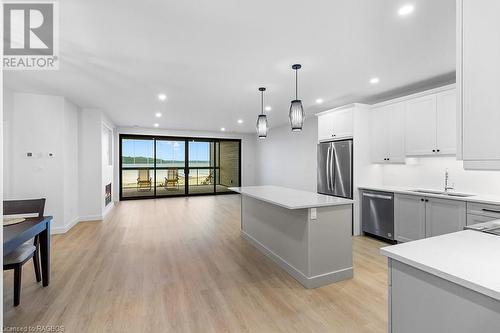 535 Isaac Street Unit# 101, South Bruce Peninsula, ON - Indoor Photo Showing Kitchen With Upgraded Kitchen