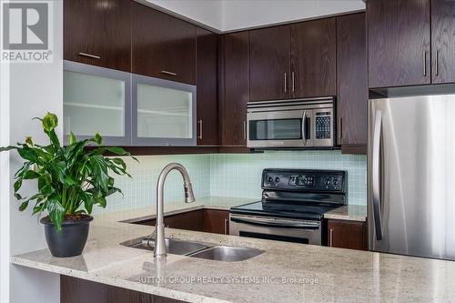 609 - 20 Gothic Avenue, Toronto, ON - Indoor Photo Showing Kitchen With Stainless Steel Kitchen With Double Sink With Upgraded Kitchen