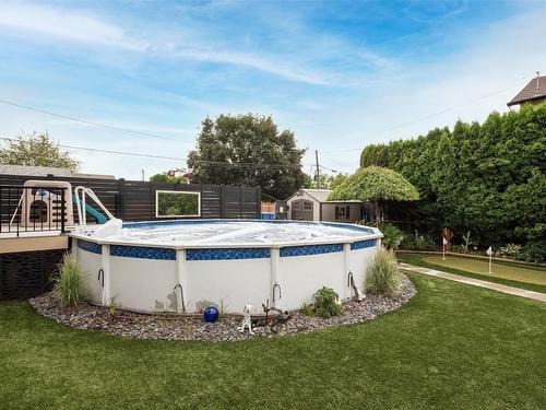 1881 Ethel Street, Kelowna, BC - Outdoor With Above Ground Pool