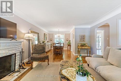 2067 Deyncourt Drive, Burlington, ON - Indoor Photo Showing Living Room With Fireplace