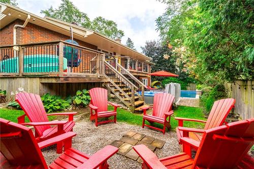 702 King Road, Burlington, ON - Outdoor With Above Ground Pool With Deck Patio Veranda With Exterior