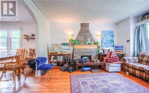 Living room (main house) - 107 Cherry Street, Kitchener, ON - Indoor Photo Showing Living Room With Fireplace