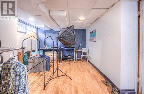 Basement den, used as walk-in closet space - 107 Cherry Street, Kitchener, ON - Indoor With Storage