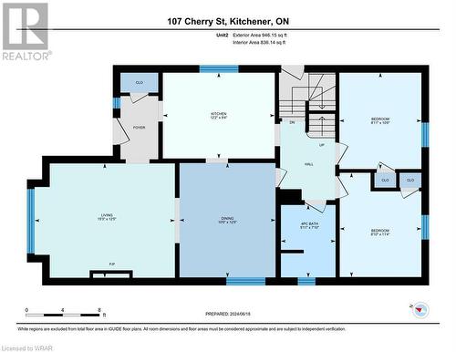 Main House, 2nd floor. Bedroom #4 not pictured. 2 bedrooms on this floor. See PDF in supplements - 107 Cherry Street, Kitchener, ON - Other