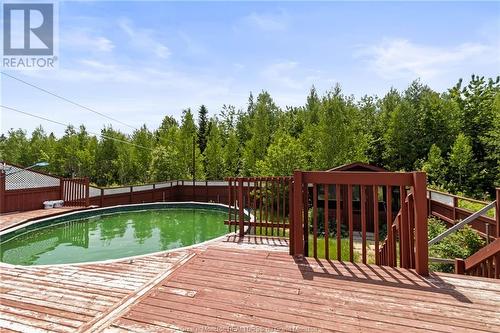 39 Raphael St, Dieppe, NB - Outdoor With Above Ground Pool With Deck Patio Veranda