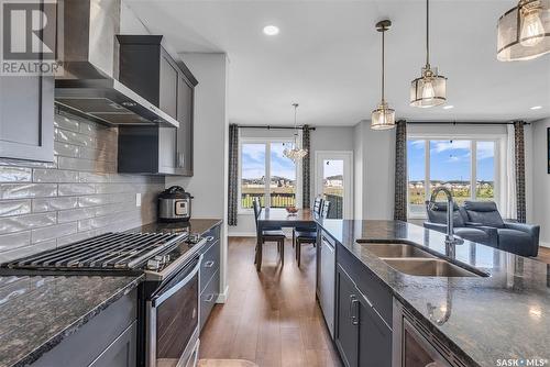 1018 Childers Court, Saskatoon, SK - Indoor Photo Showing Kitchen With Double Sink With Upgraded Kitchen