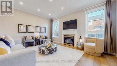 2292 Blue Oak Circle, Oakville, ON - Indoor Photo Showing Living Room With Fireplace