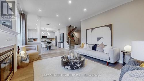 2292 Blue Oak Circle, Oakville, ON - Indoor Photo Showing Living Room With Fireplace