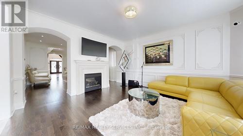 3196 Carding Mill Trail, Oakville, ON - Indoor Photo Showing Living Room With Fireplace