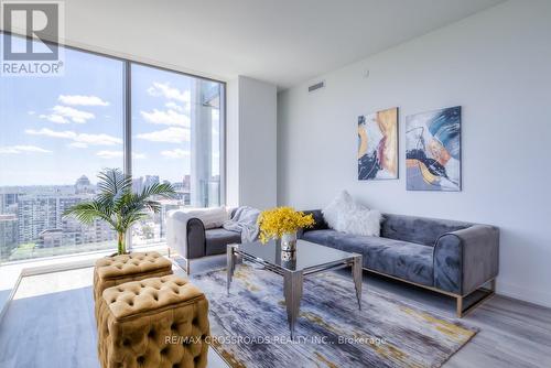 2803 - 8 Olympic Garden Drive, Toronto, ON - Indoor Photo Showing Living Room