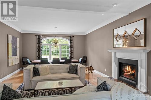 1882 Rocklane Drive, Kanata, ON - Indoor Photo Showing Living Room With Fireplace