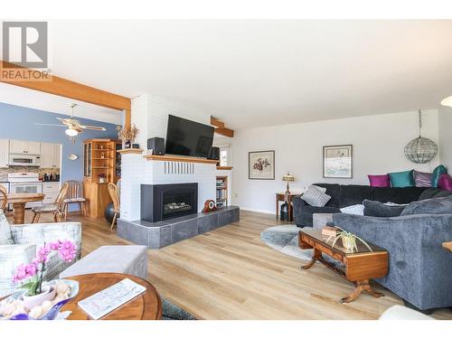 3610 Jasmine Drive, Osoyoos, BC - Indoor Photo Showing Living Room With Fireplace