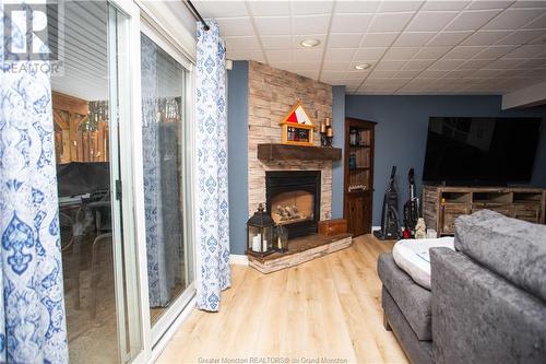 617 Salisbury Road, Moncton, NB - Indoor Photo Showing Living Room With Fireplace