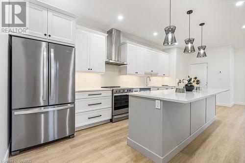 535 Isaac Street Unit# 203, South Bruce Peninsula, ON - Indoor Photo Showing Kitchen With Upgraded Kitchen