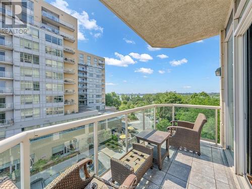 4955 Riverside Drive Unit# 501, Windsor, ON - Outdoor With Balcony With View With Exterior