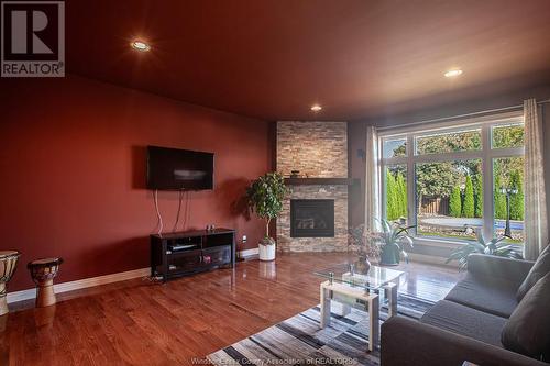 12356 Charlene, Tecumseh, ON - Indoor Photo Showing Living Room With Fireplace