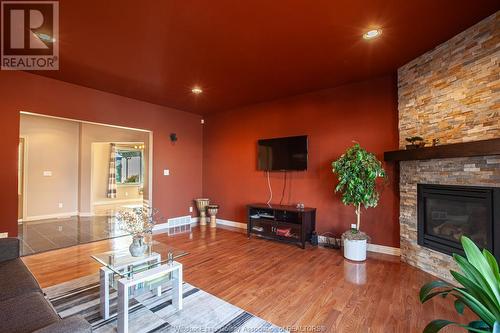 12356 Charlene, Tecumseh, ON - Indoor Photo Showing Living Room With Fireplace