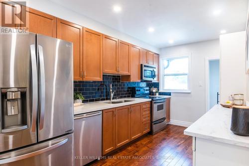 485 Lauder Avenue, Toronto, ON - Indoor Photo Showing Kitchen With Double Sink