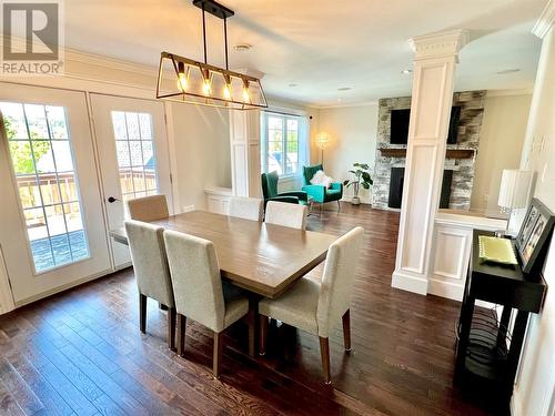 16 Parkside Crescent, Clarenville, NL - Indoor Photo Showing Dining Room With Fireplace