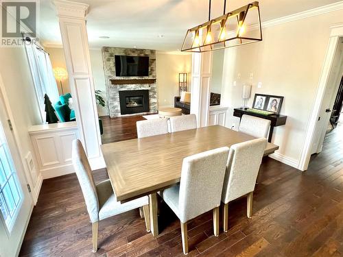 16 Parkside Crescent, Clarenville, NL - Indoor Photo Showing Dining Room With Fireplace