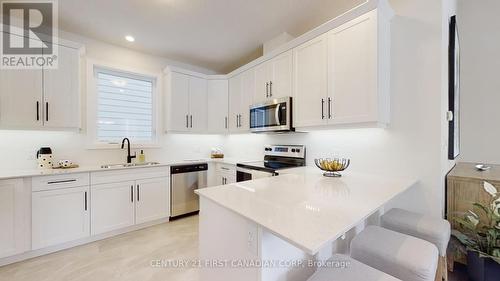 31 Christopher Court, London, ON - Indoor Photo Showing Kitchen With Double Sink With Upgraded Kitchen