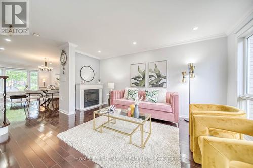 6 Majestic Drive, Markham, ON - Indoor Photo Showing Living Room With Fireplace