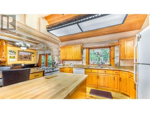 1958 Rykerts Road, Lister, BC - Indoor Photo Showing Kitchen With Double Sink